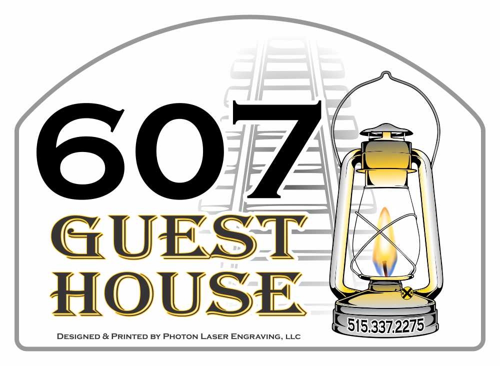 607 guesthouse house sign 607 guest house