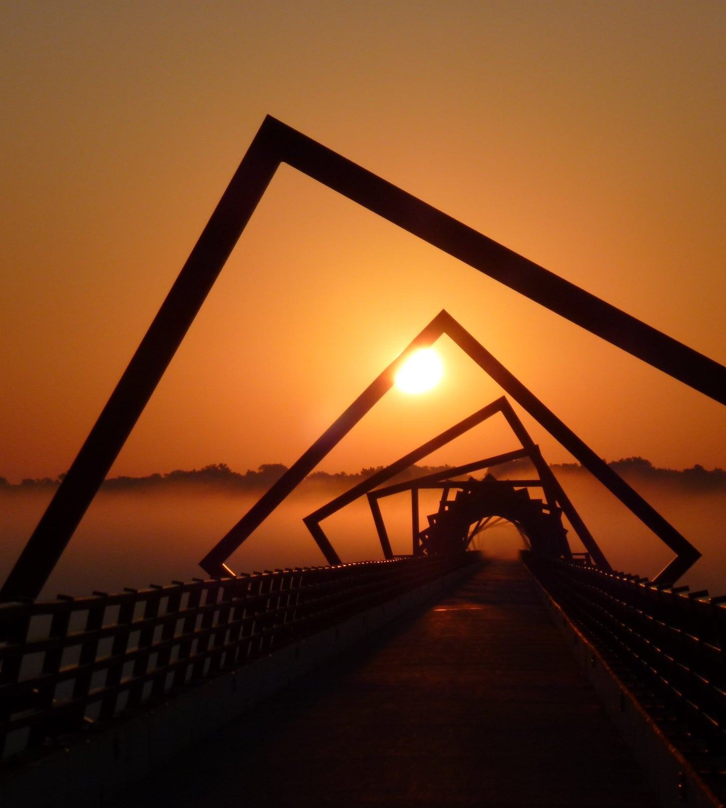 Sunrise and fog
