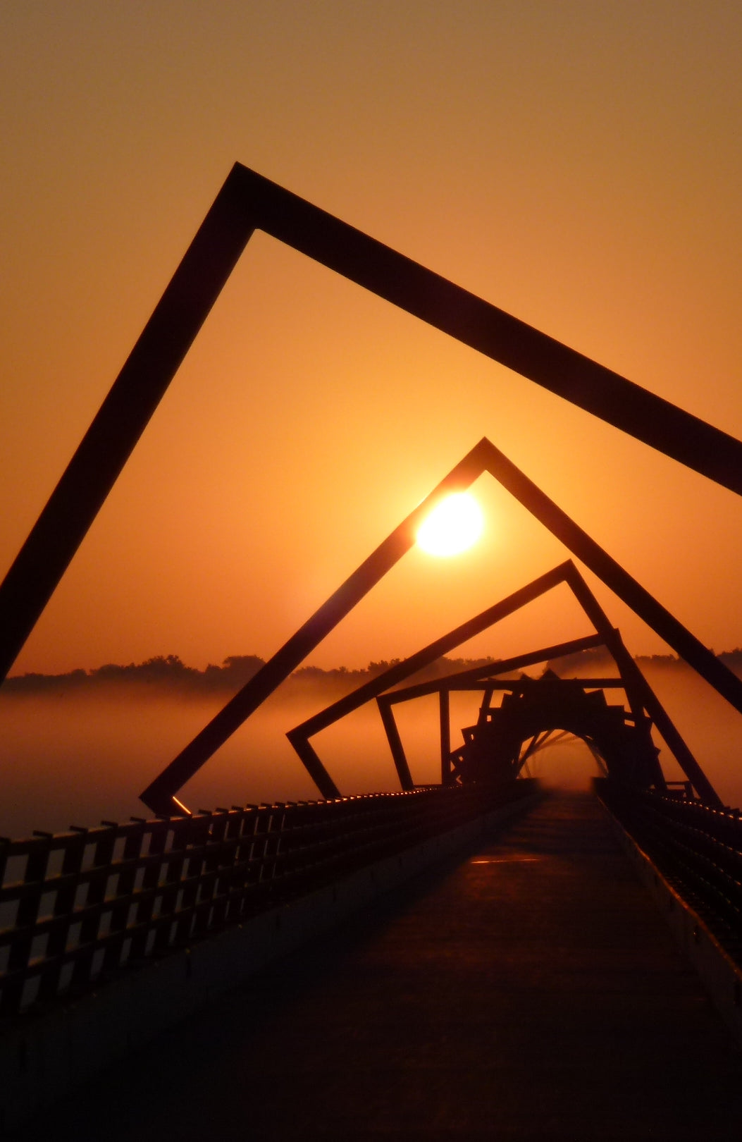 Sunrise and fog
