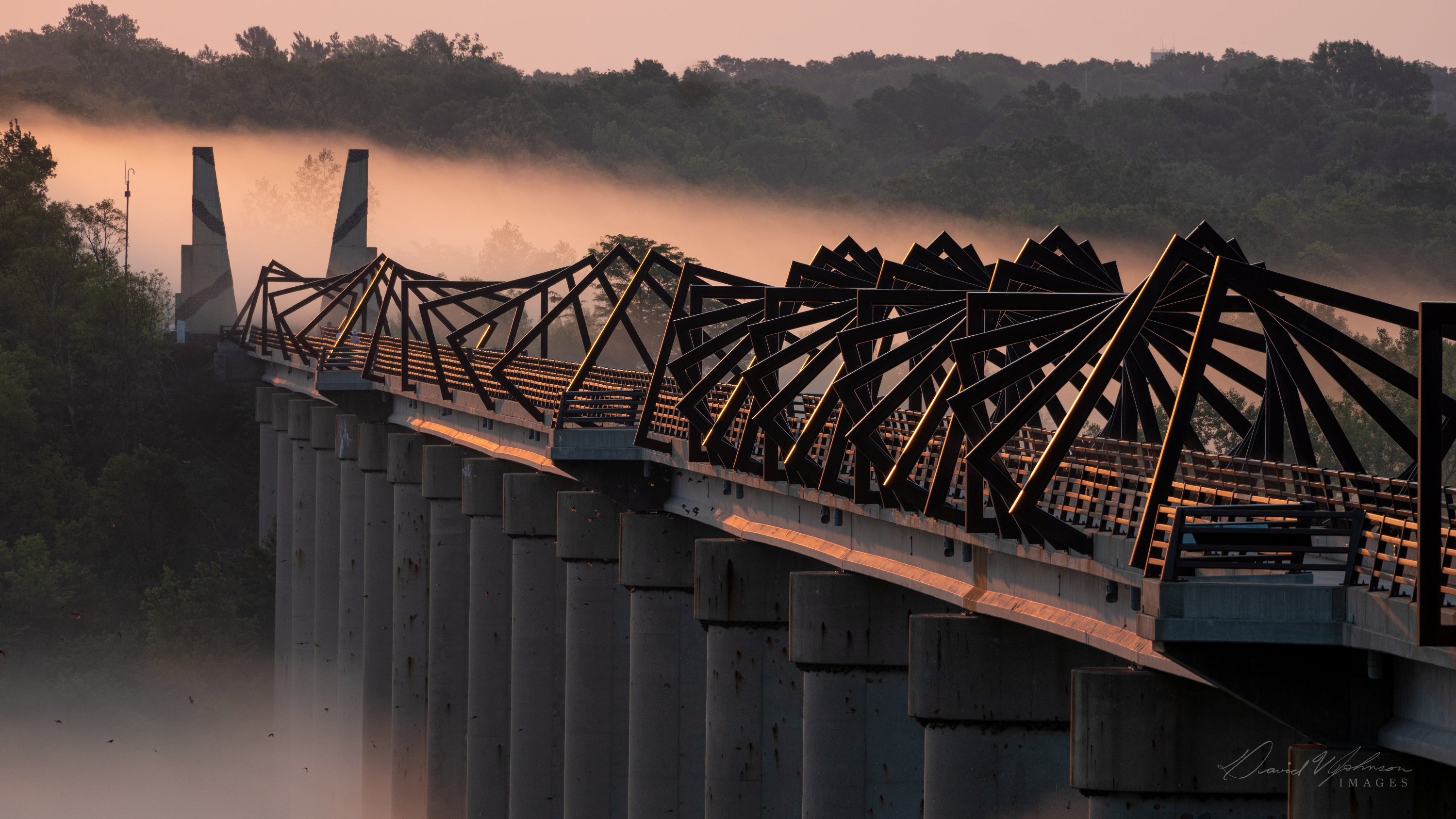Sunrise telephoto from overlook